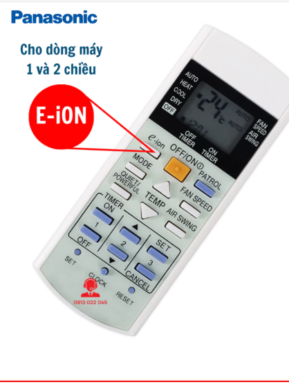 điều khiển panasonic E-lon